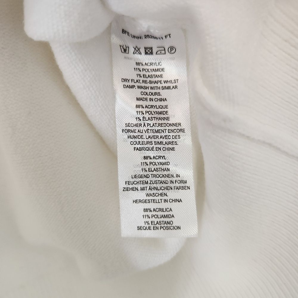 French Connection White Ruffle Sweater - Picture 5 of 8